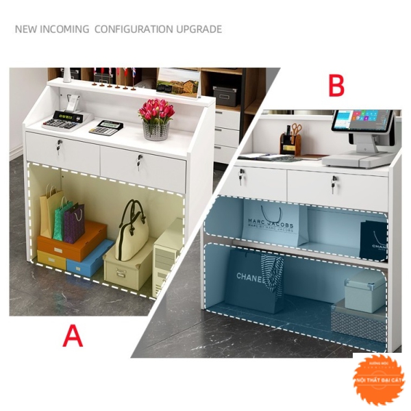 Quầy thu ngân thiết kế nhỏ gọn QTN015