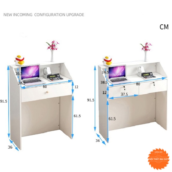 Quầy thu ngân thiết kế nhỏ gọn QTN015