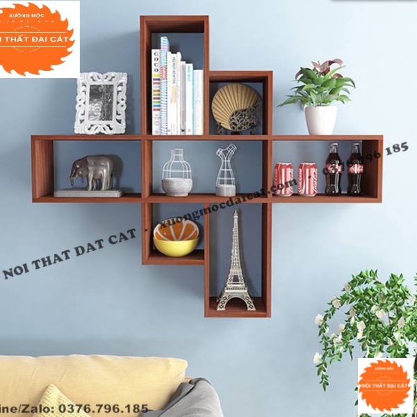 Kệ trang trí treo tường hiện đại KTT102