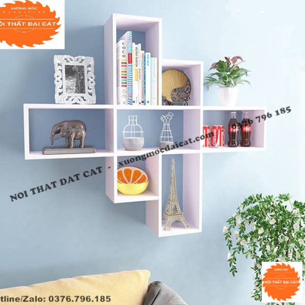 Kệ trang trí treo tường hiện đại KTT102