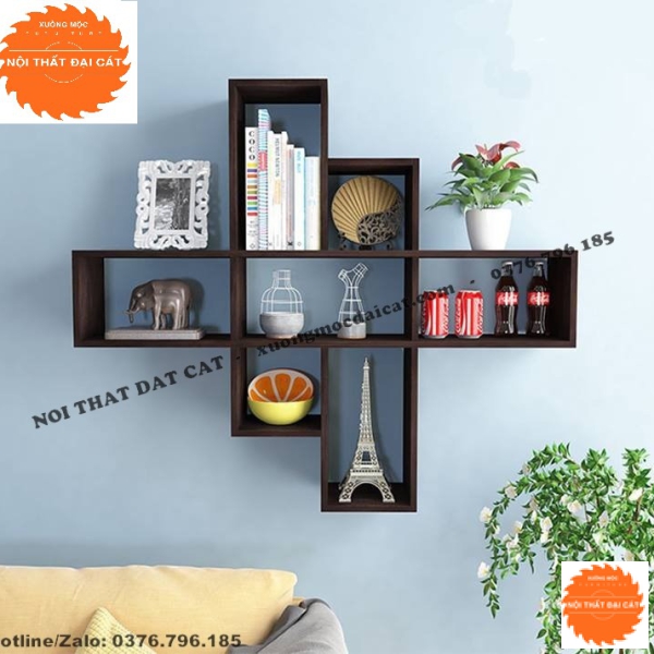 Kệ trang trí treo tường hiện đại KTT102