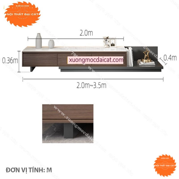 Kệ tivi phòng khách đẹp - hiện đại KTV265