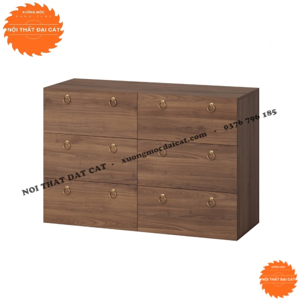 Tủ đựng đồ gia dụng 6 ngăn kéo đẹp TĐ081