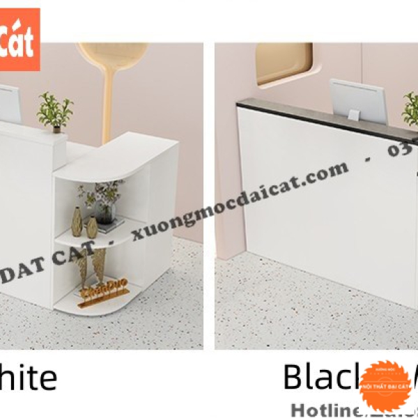 Quầy thu ngân gỗ phong cách hiện đại QTN041