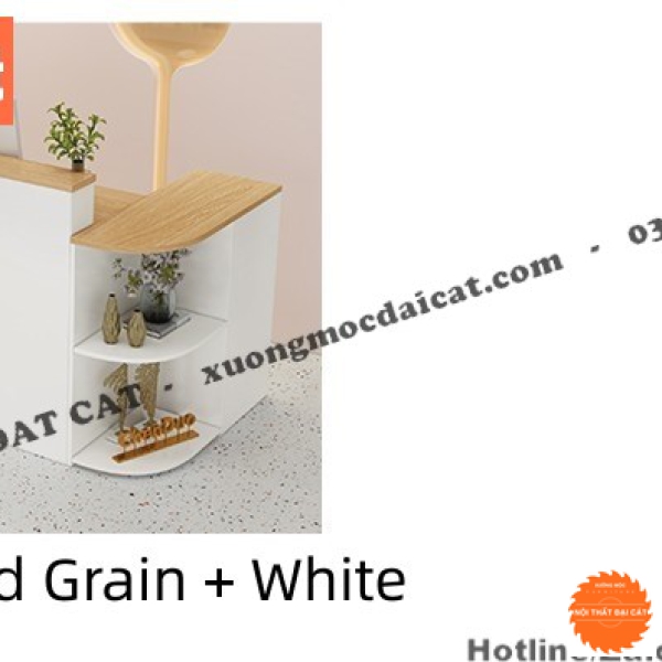 Quầy thu ngân gỗ phong cách hiện đại QTN041