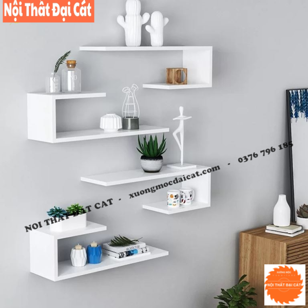 Kệ trang trí treo tường nhỏ gọn KTT107
