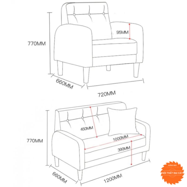 Ghế sofa da chất lượng cao 