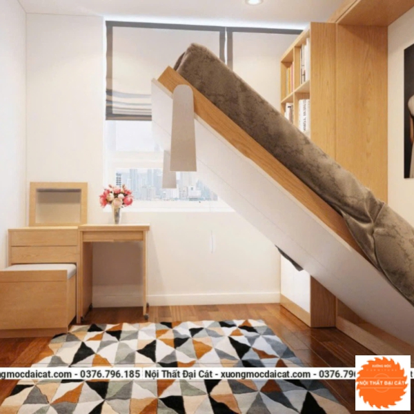 Giường gấp thông minh gỗ MDF GG009