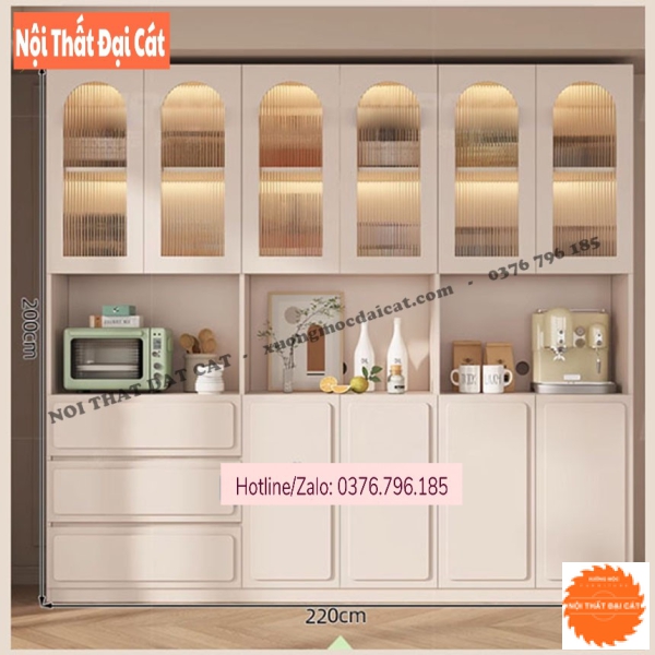 Tủ bếp để đồ thiết kế đa năng, hiện đại TBN115