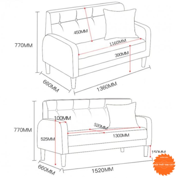 Ghế sofa da chất lượng cao 