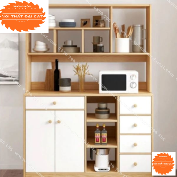 Tủ bếp gỗ thiết kế hiện đại cho gia đình TBN052