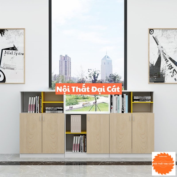 Tủ hồ sơ công ty bằng gỗ THS048