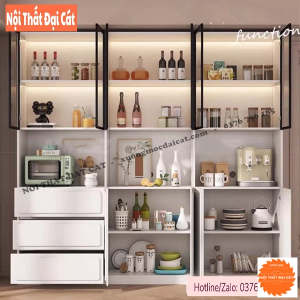 Tủ bếp để đồ thiết kế đa năng, hiện đại TBN115