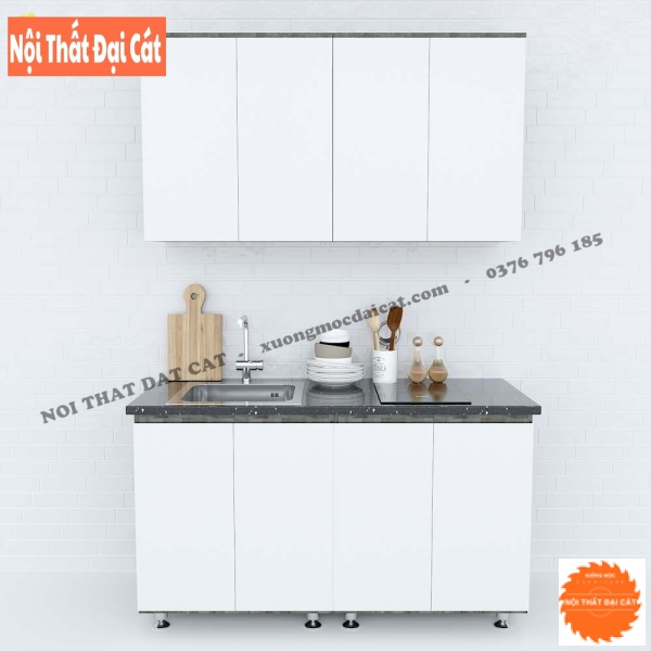 Tủ bếp mini cho chung cư nhỏ TBMN009