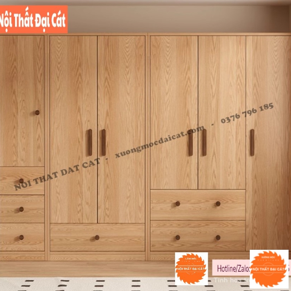 Tủ áo quần vân gỗ sồi TA479