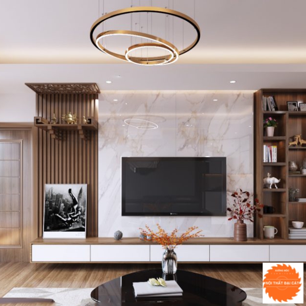 Vách ốp kệ tivi VO008