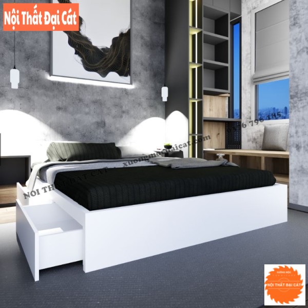 Giường ngủ 2 ngăn kéo tiện dụng G122