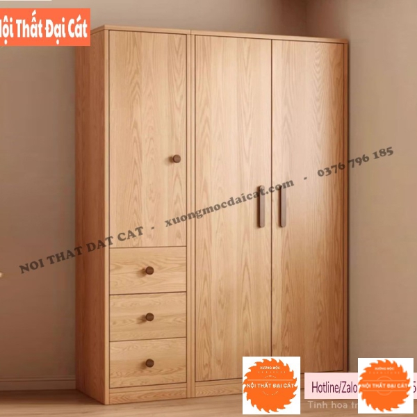 Tủ áo quần vân gỗ sồi TA479