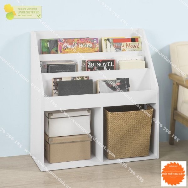 Kệ sách gỗ đa năng cho trẻ em KSTE013
