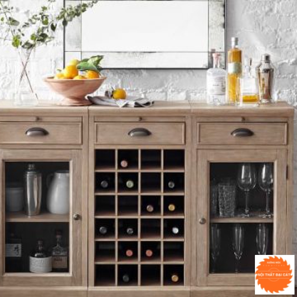 Tủ rượu dáng thấp cho căn hộ TR006