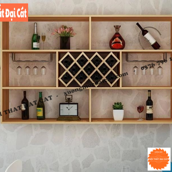 Kệ rượu thiết kế đơn giản đẹp TR070