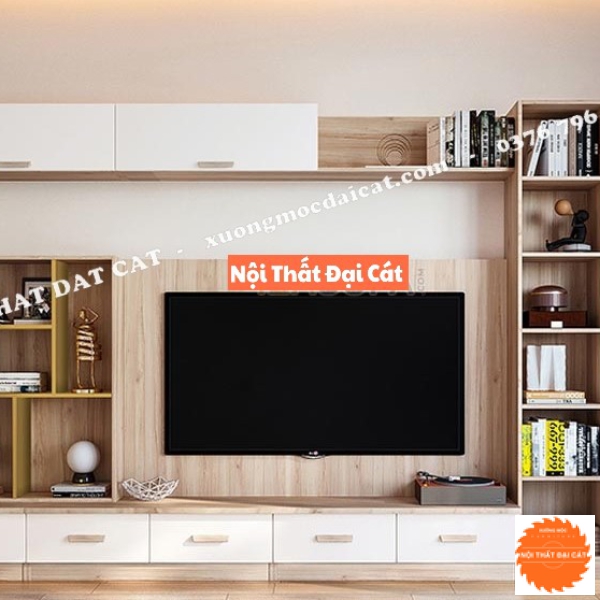 Kệ tivi kết hợp kệ trang trí KTV063