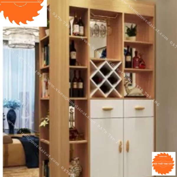 Tủ rượu đẹp - đa chức năng bằng gỗ TR041