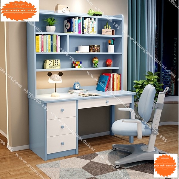 Bàn học kệ sách nhiều ngăn BH043