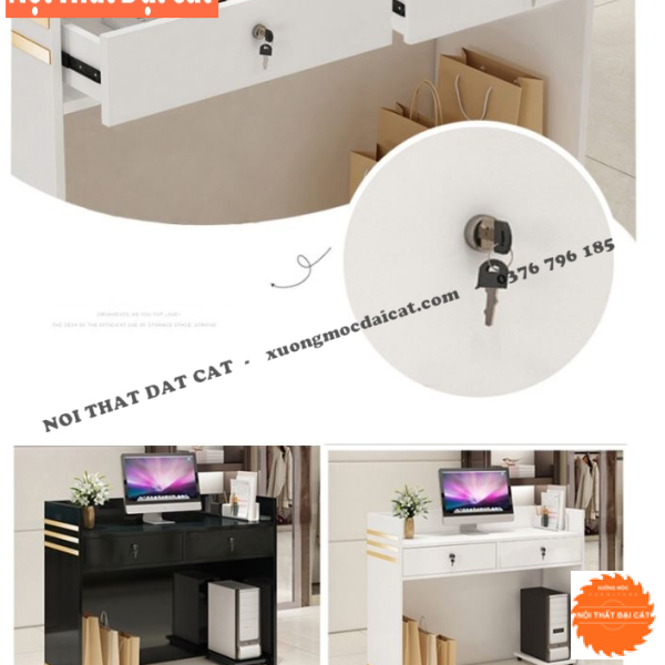 Quầy thu ngân đơn giản - tinh tế QTN043