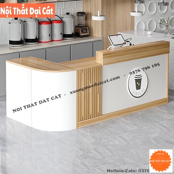 Quầy bar gỗ cho quán cafe QB001