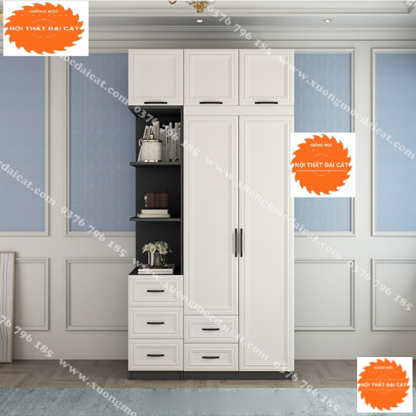 Tủ áo quần gỗ phong cách sang trọng TA205