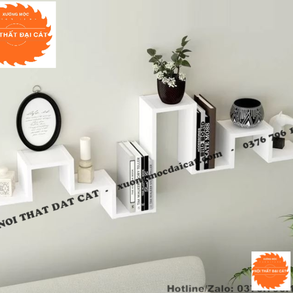 Kệ trang trí treo tường đẹp KTT113