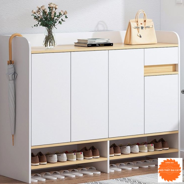 Tủ giày thiết kế 2 cánh nhỏ gọn TG094