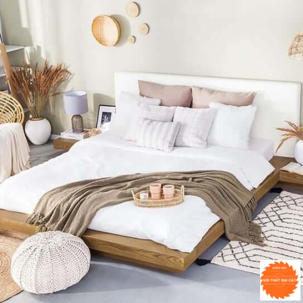Giường ngủ bệt gỗ MDF sang trọng G054