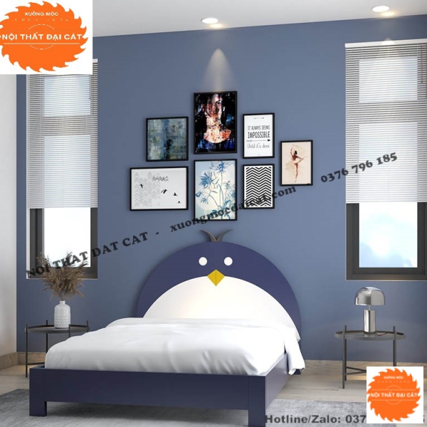 Giường cho bé hình chú chim MS0017 