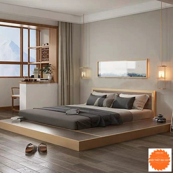 Giường ngủ thiết kế kiểu Nhật G057