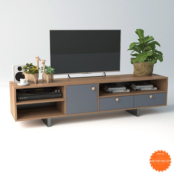 Kệ tivi tone xám hiện đại KTV203