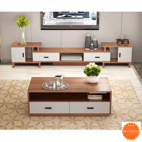 Kệ tivi màu gỗ nâu tinh tế KTV204