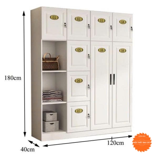 Tủ locker văn phòng nhiều hộc TL006