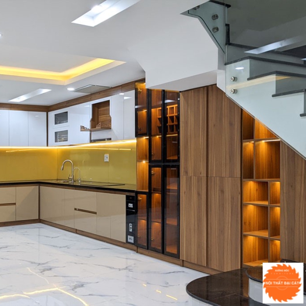 Thiết kế tủ dưới gầm cầu thang GCT053