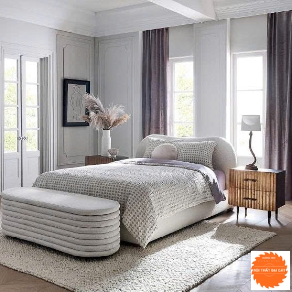 Giường bọc nệm cao cấp GBN003