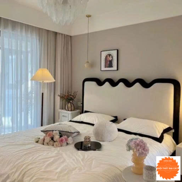 Giường bọc nệm cao cấp GBN029