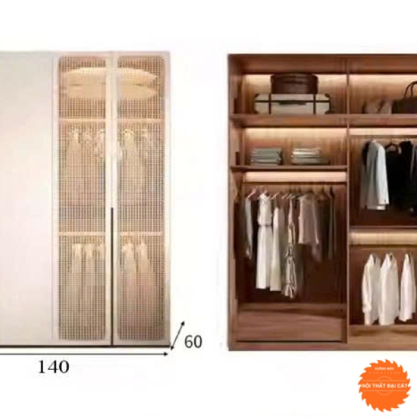 Tủ áo quần cánh mây TAM011