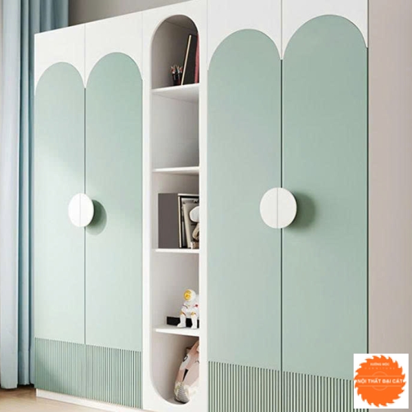 Tủ áo quần trẻ em bằng gỗ công nghiệp TTE070