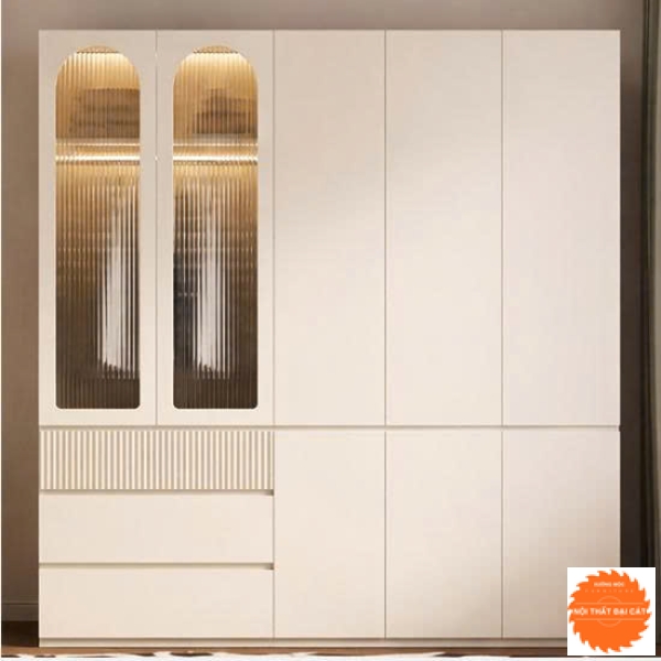 Tủ áo quần gỗ thiết kế đẹp TA490