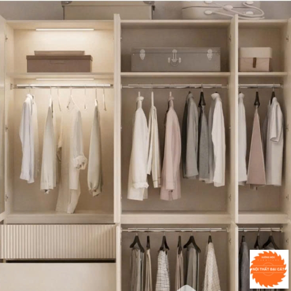 Tủ áo quần gỗ thiết kế đẹp TA490