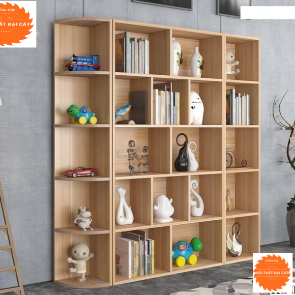 Kệ sách gỗ công nghiệp màu gỗ sồi KS100