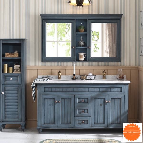 Tủ lavabo tân cổ điển 