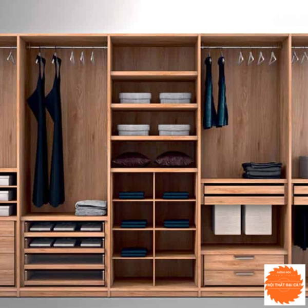 Tủ áo quần gỗ thiết kế lớn cho gia đình TA144