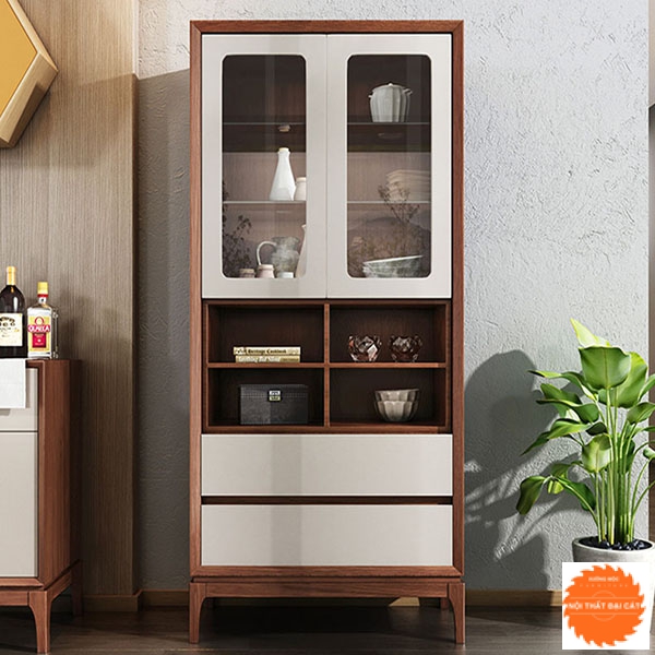 Tủ rượu lộng kính dáng cao TR030
